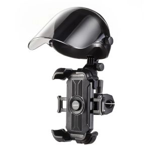 JOYROOM JR-ZS526 Motorcycle Phone Mount with Sunshade & Metal Lock